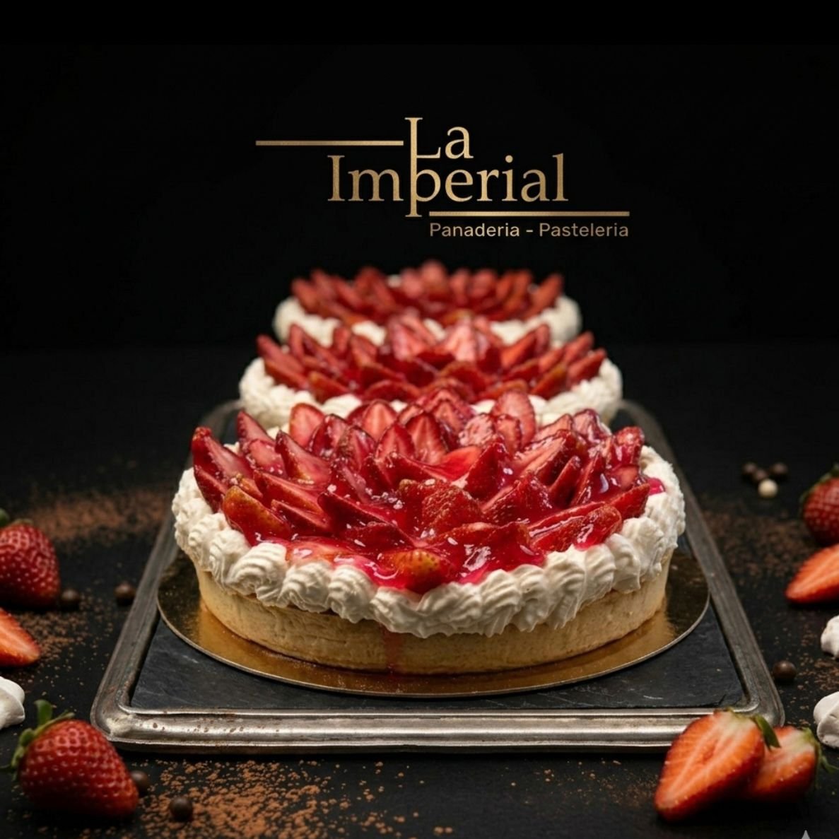 Mini tarta de frutillas