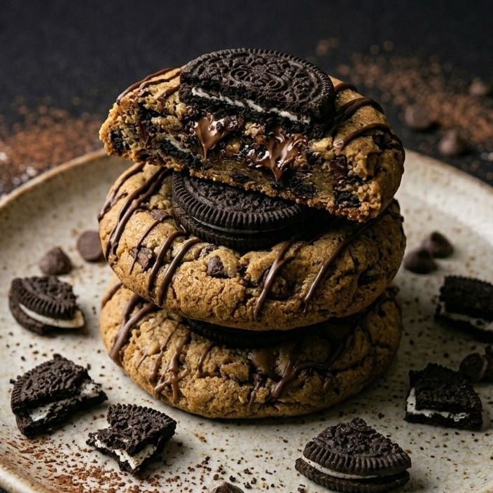 Cookies de Oreo con relleno de Nutella