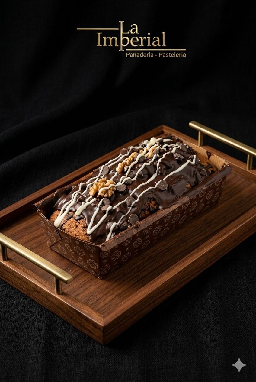 Budín de chocolate y nuez